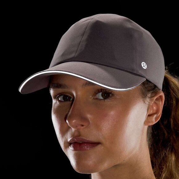 Lululemon Fast and Free Running Hat One Size Lunar Rock Grayish Brown Color EUC - Picture 3 of 7